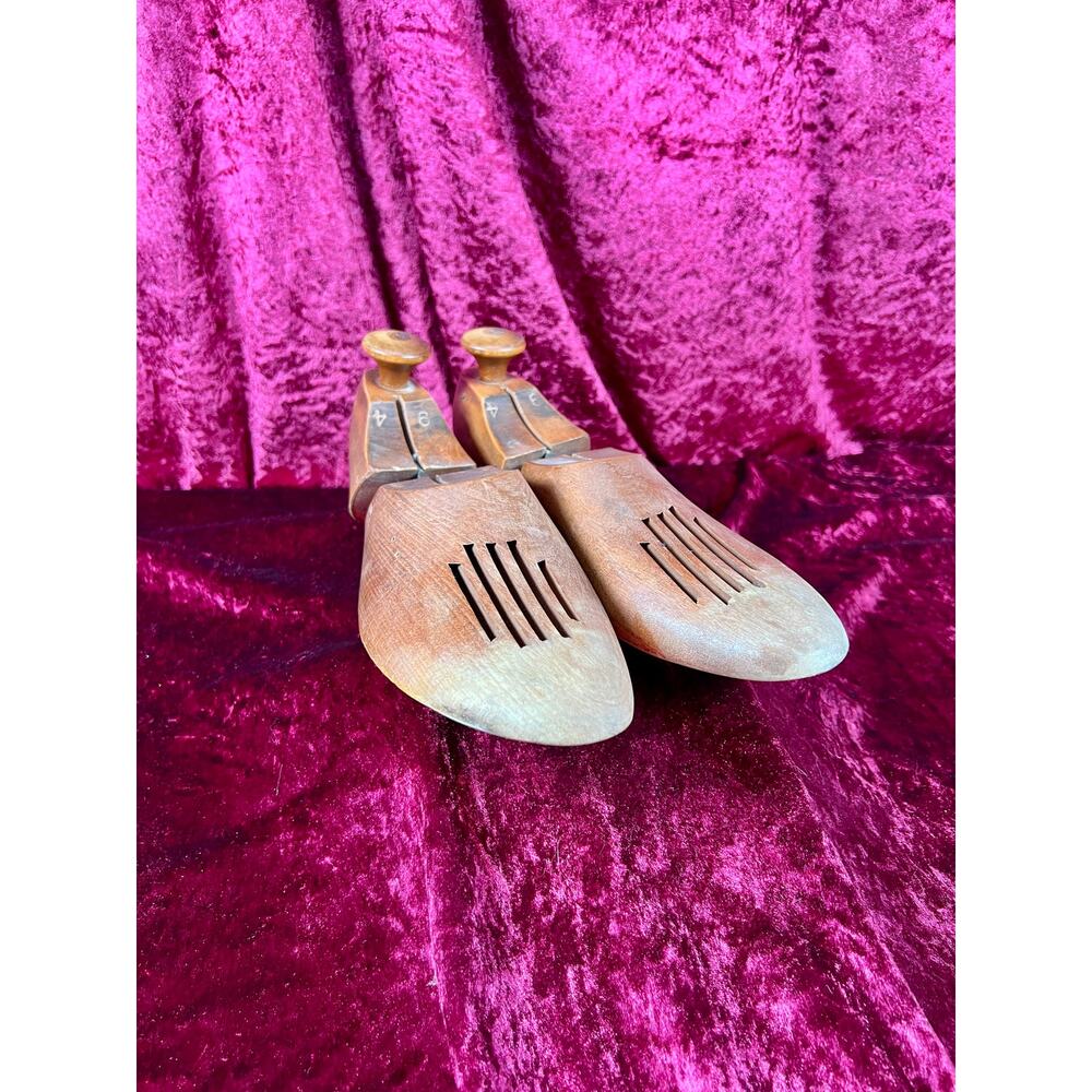 Vintage Shoes - Hinged Mold / Stretcher Insert - Wood - Florsheim - Size 9-4